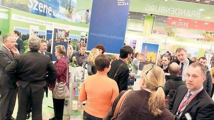 Dicht umlagert. Der Potsdam-Stand auf der ITB in der Halle 12 auf dem Messegelände war im vergangenen Jahr dicht umlagert. 2012 präsentieren sich dort acht Protagonisten, die meisten werben mit Veranstaltungen zum Friedrich-Geburtstag.
