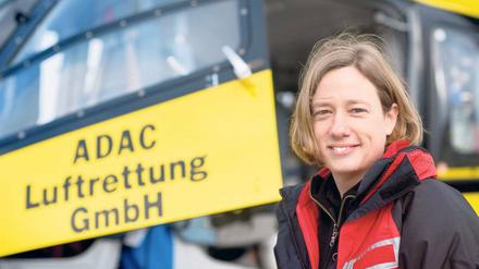 Neu in der Männertruppe. Hubschrauberpilotin Melanie von Allwörden.