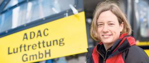 Neu in der Männertruppe. Hubschrauberpilotin Melanie von Allwörden.