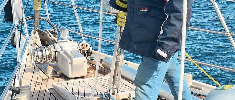 Liebt das Abenteuer: Krystina Kauffmann auf der „Santa Maria Australis“.