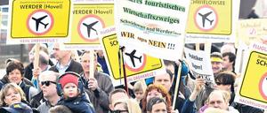 Protest gegen Fluglärm hält an: Viele Gemeinden beschreiten den Klageweg.