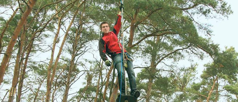Dreijährige Hängepartie in PM: In Mecklenburg-Vorpommern benötigt man nicht mal einen Bauantrag für einen Kletterwald.