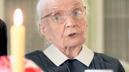 Biblisches Alter. Herta Hätscher ist seit fast 75 Jahren Diakonissin.