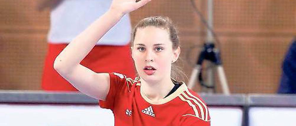 Hofft erneut auf ihren Einsatz. Youngster Lisa Gründing vom SC Potsdam.