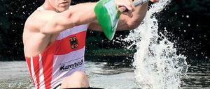 Greift nochmal an. Tim Wieskötter, hier beim Paddeln in Kienbaum, will in die Kanu-Olympiaflotte für London. Dafür trainiert der Potsdamer derzeit in Florida.