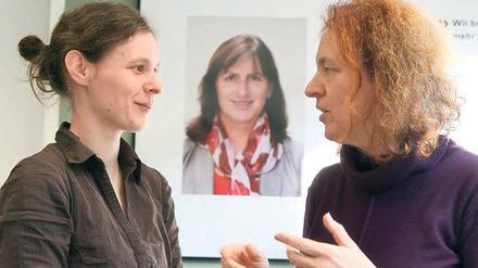 „Starke Drewitzer“ im Blick: Heike Kampe und Simone Ahrend.