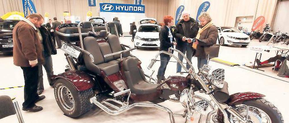 Unterwegs auf drei Rädern: Bei der „P-Mobil“-Messe in der Metropolishalle.