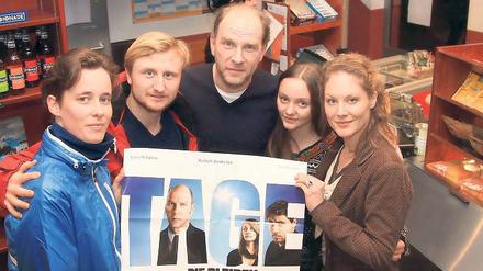 Eine besondere Familie. Das Filmteam von „Tage die bleiben“ im Thalia.