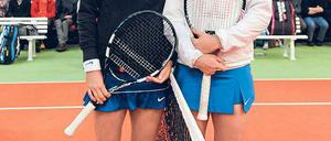 Hochwertiger Schaukampf. Julia Görges (l.) und Sabine Lisicki.