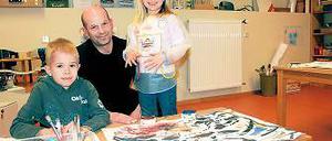 Im Atelier der neuen Kita.