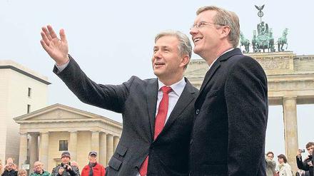 Gemeinsame Bekannte. Wowereit und Bundespräsident Wulff waren schon zu Gast bei Eventmanager Schmidt.
