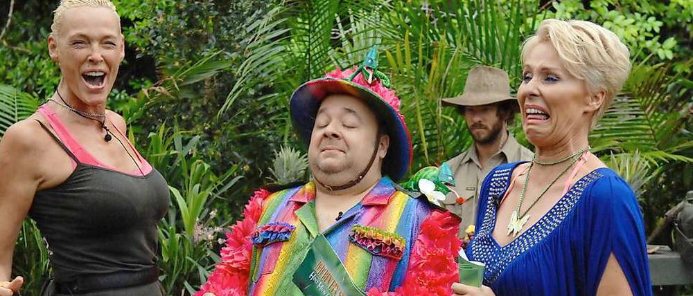 Erfolgstrio: Nielsen, Bach, Zietlow. Das RTL-Dschungelcamp kam auch in bildungsnahen Wohnzimmern erstaunlich gut an.