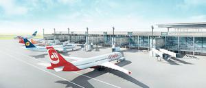 Für viele Anwohner der falsche Standort: Der Flughafen Berlin-Brandenburg in Schönefeld.