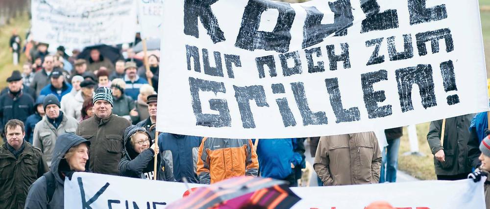 Grill- statt Braunkohle: Die Betroffenen haben klare Forderungen.