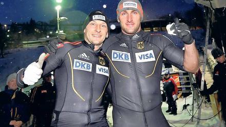 Im Weltcup vorn und Deutsche Meister: Thomas Florschütz und Kevin Kuske (r.).