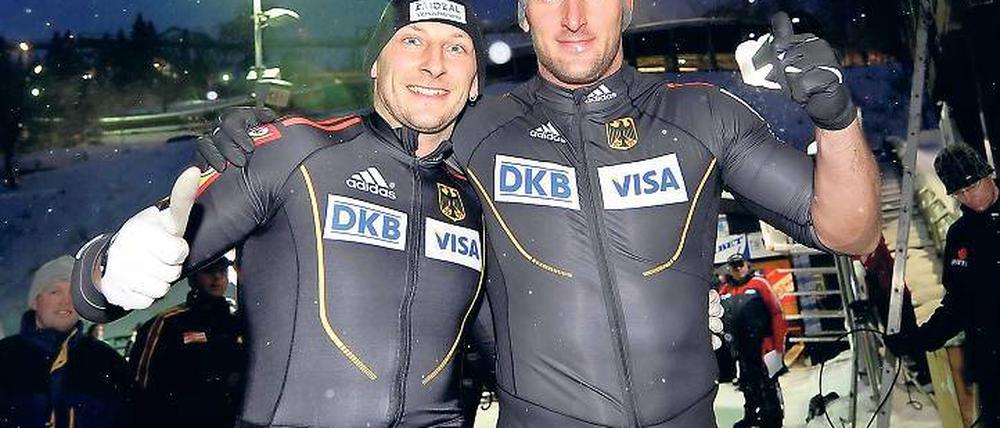 Im Weltcup vorn und Deutsche Meister: Thomas Florschütz und Kevin Kuske (r.).