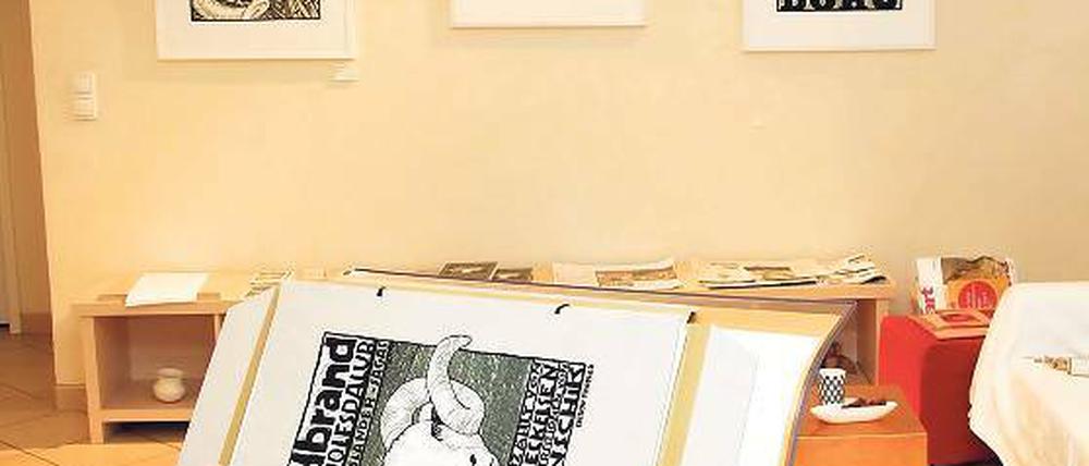 Isländersagas in elf Akten. Die Grafiken von Kat Menschik in der Galerie Zitrus.