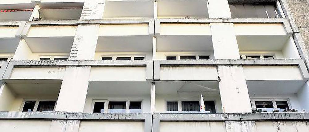 Platte Ost. Das sanierungsbedürftige Haus Am Alten Markt 10 am Staudenhof soll stehen bleiben.