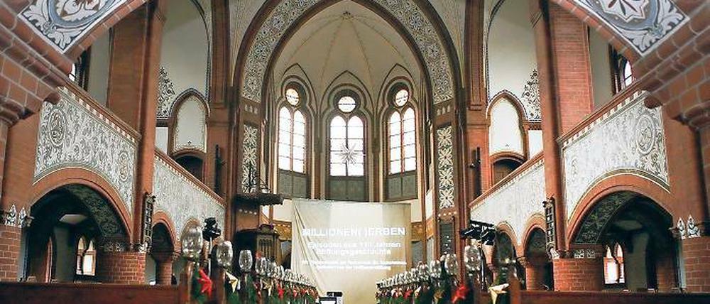 Die Kirche auf der Insel Hermannswerder feiert heute das 100. Jubiläum der Kirchweih.
