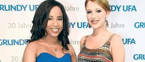 Die RTL-Schauspielerinnen Samia Dauenhauer (l.) und Iris Mareike Steen.
