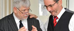 Regierungschef Platzeck und Finanzminster Markov.