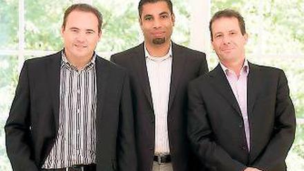 Die „E-Mail-Ordner“. Martin Geier, Danny Reimer und Jan Johannsen (v.l.).