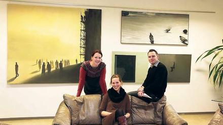 Die Macher. Kathrin Feldmann, Anja Pentrop und Daniel Sendzek (v.l.).