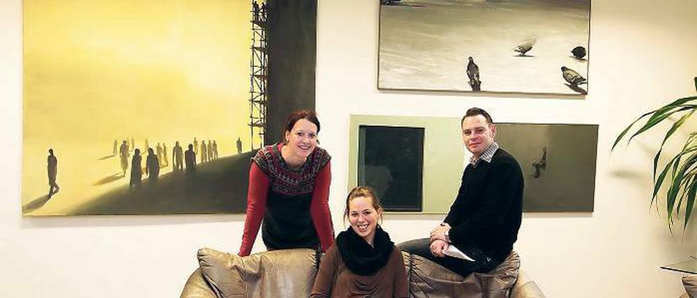 Die Macher. Kathrin Feldmann, Anja Pentrop und Daniel Sendzek (v.l.).