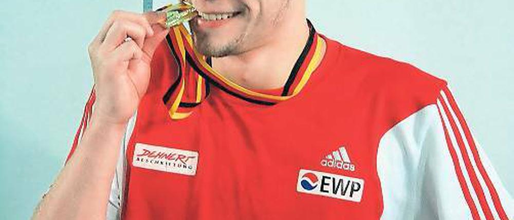 Nun Weltrekordler. Torben Schmidte will zu den Paralympics 2012 nach London.