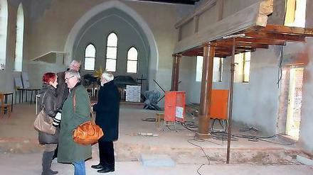 Entkernt. In der Kirche entsteht auch das Büro des Ortsvorstehers.