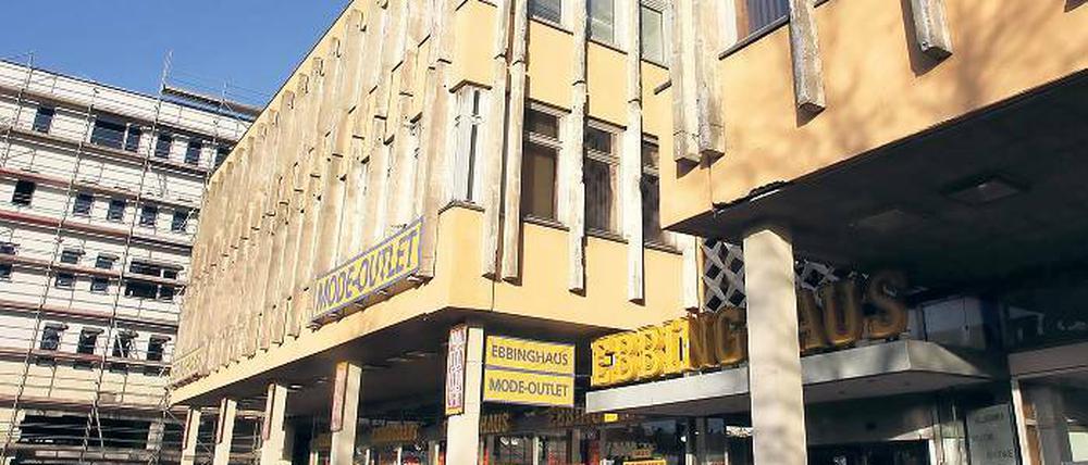 Vor dem Aus: Das Modegeschäft „Ebbinghaus“ an der Fachhochschule.