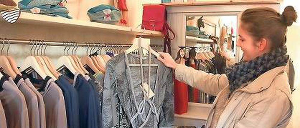 Fündig geworden: Blick in die neue Mode-Galerie „von Kittel“.