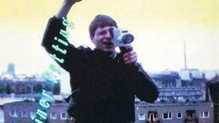 Mauerchronist. Rainer Fetting filmt sich selbst.