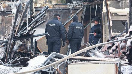 Abgebrannt. Das Haus der Demokratie in Zossen (Teltow-Fläming) fiel im Januar einem rechtsextremistische Brandanschlag zum Opfer.