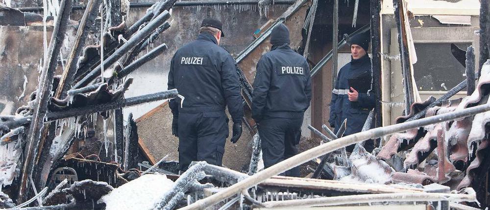 Abgebrannt. Das Haus der Demokratie in Zossen (Teltow-Fläming) fiel im Januar einem rechtsextremistische Brandanschlag zum Opfer.