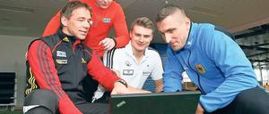 Erfolgsteam. Jörg Weber, Petra Lammert, Christian Poser, Kevin Kuske (v. l.).