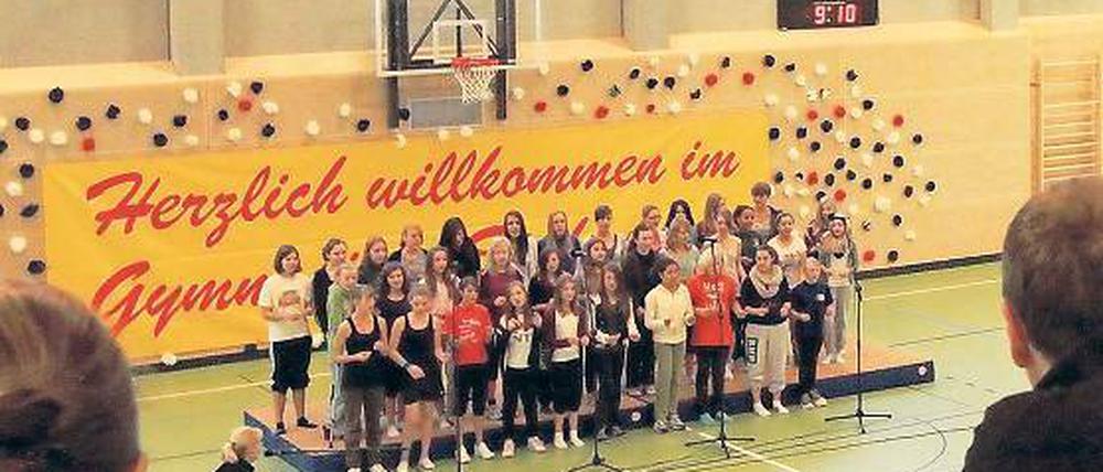 Auch für Sportvereine offen: die neue Gymnasiums-Turnhalle in Stahnsdorf.