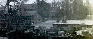 Seltene Aufnahme: Der Mühlenbrand in Werder 1973.