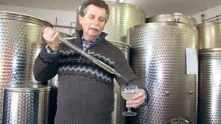 Da er selbst keltert, hat Klaus Wolenski auch über den Winter zu tun.