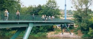 Verwandlung. Aus der Autobahnbrücke wurde 1998 ein Ausflugsziel.