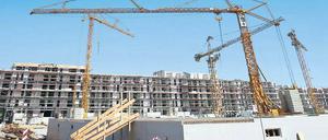 Stehen die Kräne bald still? Der Bund spart an der Städtebauförderung, das wird in Brandenburg zu spüren sein. Konnten sich vor allem Wohnungsgesellschaften fernab von Berlin auf die Förderung verlassen, könnte die ab 2014 sogar gänzlich wegfallen.