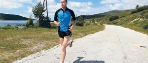 Andre Pollmächer im Training auf den Belmeken. Morgen will er sich beim Frankfurt-Marathon als bislang einziger deutscher Läufer für London 2012 qualifizieren.