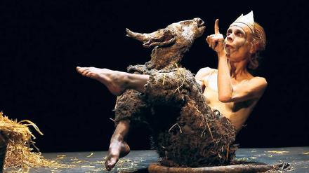 Kunstvolle Eselei. Ilka Schönbein und ihr Theater Meschugge zeigen am 3. und 4. November im T-Werk das irrwitzige Traumspiel „Die Alte und das Biest“, eine Parabel über Verwandlung und Auferstehung.