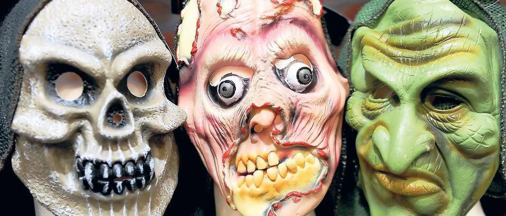 Hochkonjunktur. Kurz vor Halloween sind Grusel-Masken sehr beliebt.
