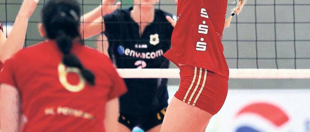 Ideenreich. Zuspielerin Simona Usic fiel durch viele gute taktische Ideen im Angriff des SC Potsdam auf und wurde in der Partie gegen den amtierenden Deutschen Meister zur wertvollsten Spielerin gewählt.