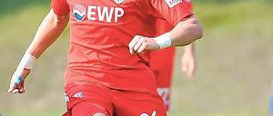 Will es Heiko Weber beweisen. Dennis Lemke – hier für Nulldrei im Landespokal am Ball – möchte mit Babelsberg am Samstag beim FC Carl Zeiss Jena Erfolg haben.