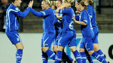 Der Deutsche Frauenfußball-Meister Turbine Potsdam steht erwartungsgemäß im Achtelfinale der UEFA Women’s Champions League.