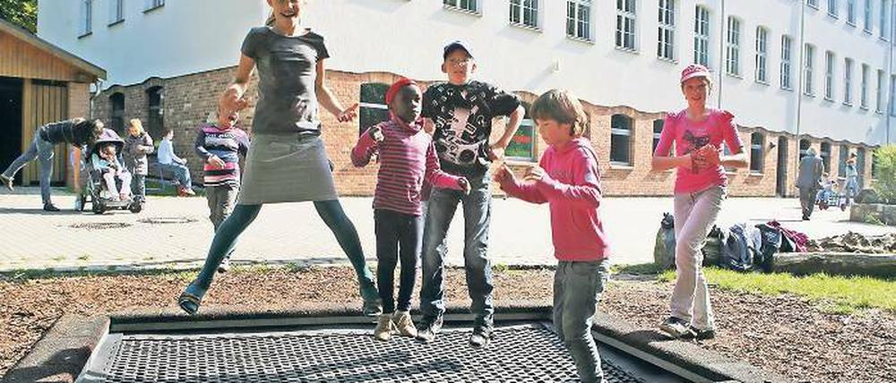 Auf und ab. Wohin es mit der Comenius-Förderschule auf dem Brauhausberg künftig geht, ist im 20. Jahr ihres Bestehens offen. Brandenburgs Bildungsministerin Münch wünscht sich, dass die Schule Inklusive-Schule wird.