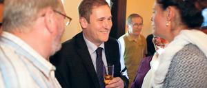 Sucht den Dialog: CDU-Mann Reinhard Mirbach (Mitte) will für den Neuanfang in Michendorf sorgen.