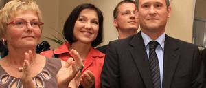 Reinhard Mirbach (r.) im Kreise der Gratulanten.